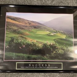Golf Motivation Framed Picture - Success 30X24