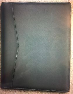 Portfolio folder with legal size writing pad matte finish