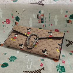 Light Brown Mickey Mouse Full Wallet 