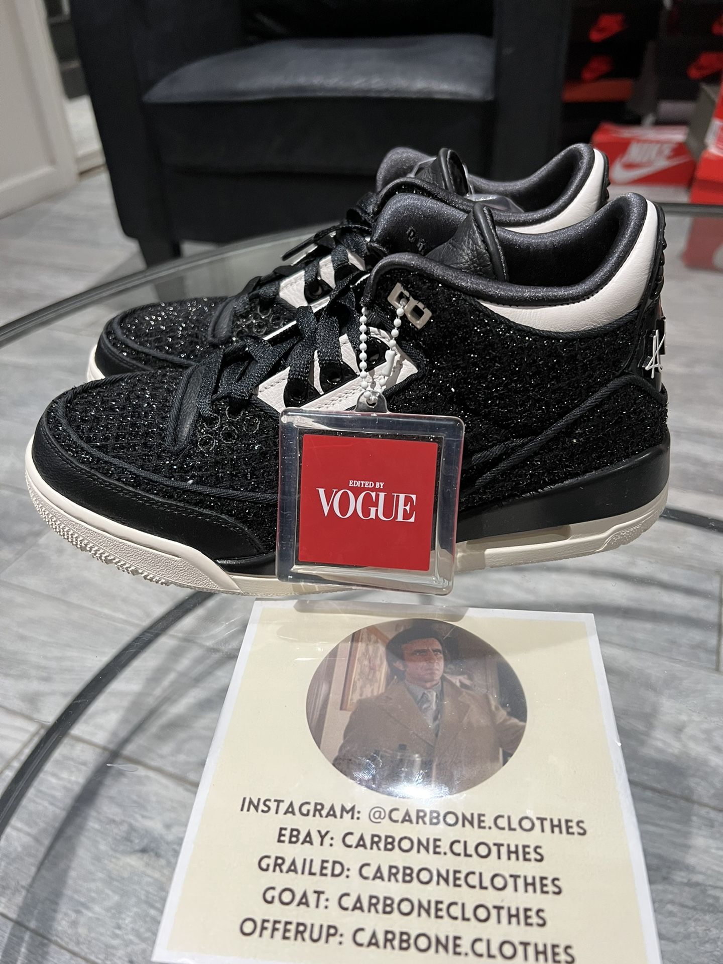 BRAND NEW AIR JORDAN 3 ANNA WINTOUR VOGUE MAGAZINE SIZE 7.5 Women