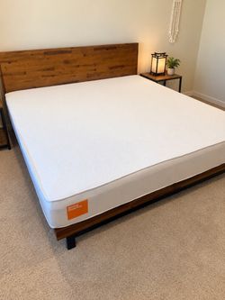 Boring All Foam King Mattress - Like New Condition