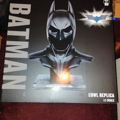 The Dark Knight Trilogy Batman 1:1 Cowl Replica (McFarlane Toys) brand new