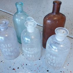 Vintage Acid Bottles