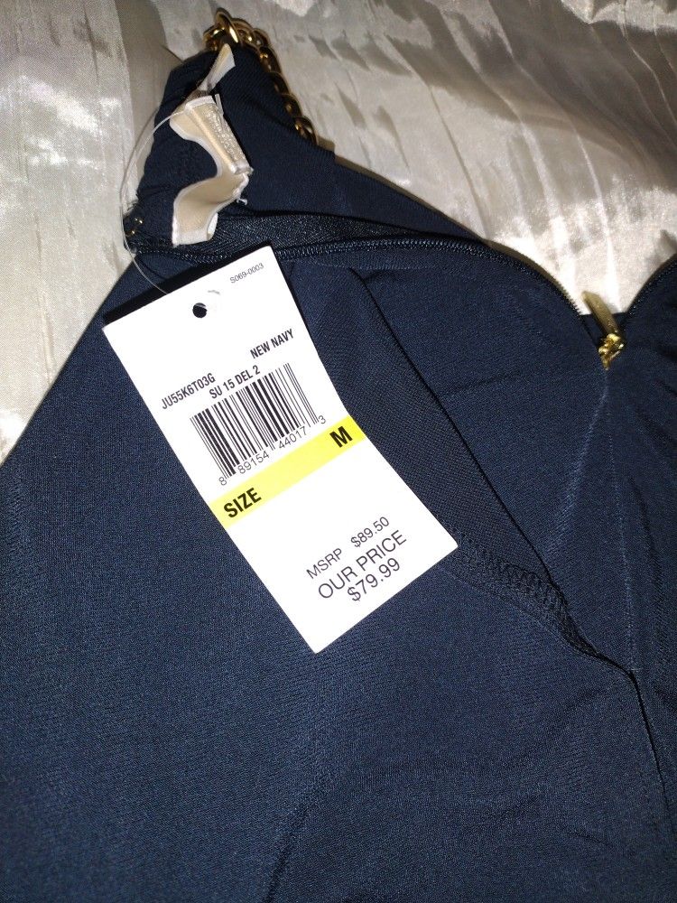 Michael Kors Lined Sleeveless Chain Shirt Size M