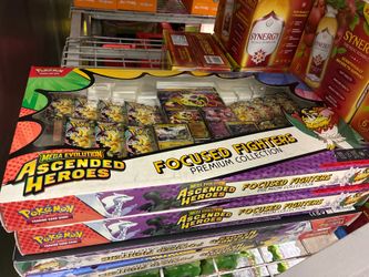 Pokémon Mega Evolution—Ascended Heroes Focused Fighters Premium Collection Box