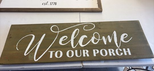 Porch sign