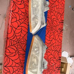 Conjunto de faros delanteros para Honda Accord 1 de 2/4 puertas de repuesto de faros delanteros, haz alto/bajo con bombillas, lado del conduct