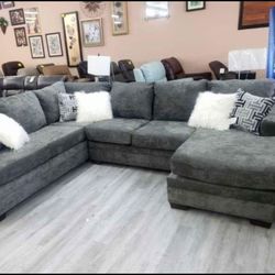 Grey Or Tan Sectional $ALE