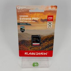 New Sandisk Extreme Pro  256gb SDXC UHS-I Card