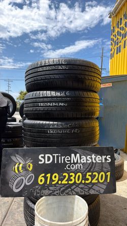2 Ironman tires (215-60-16)  with 85% tread life remaining