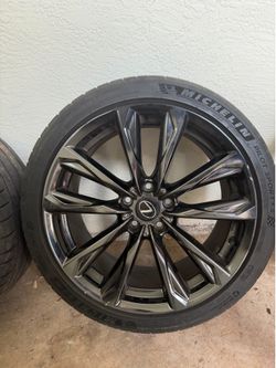 OEM Lexus Black Chrome Wheels