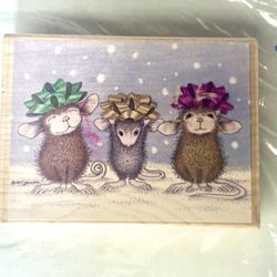 House Mouse Rubber Stamp