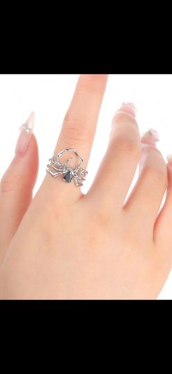 Silver Spider Ring