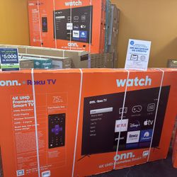 75”ONN ROKU SMART TV 