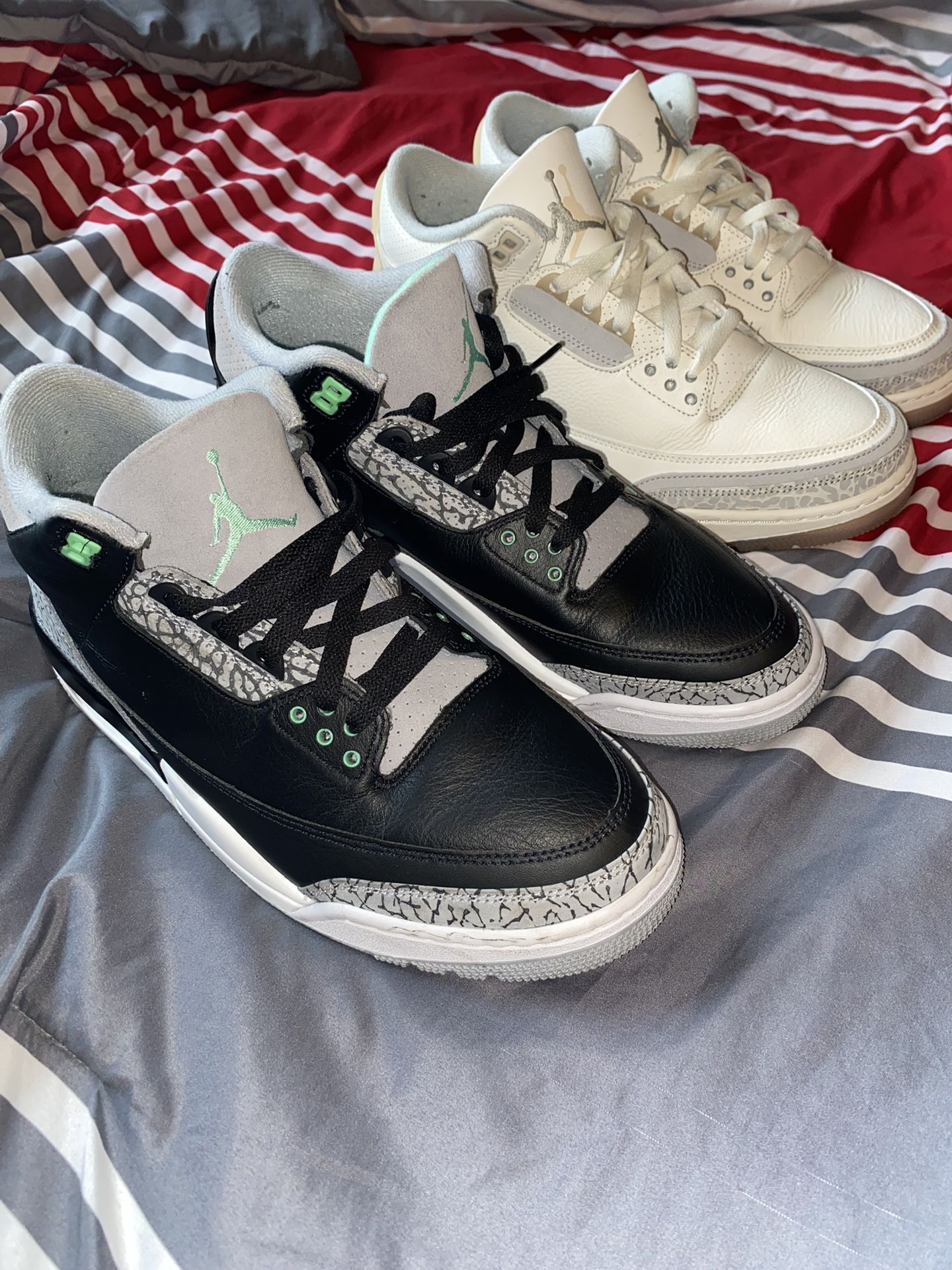 Air Jordan 3 Retro Craft 10/ Air Jordan 3 Retro 'Green Glow' 10