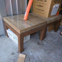 MARBLE END TABLES