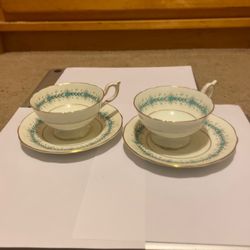 Set Of 1 Regent Teacups W/saucers
