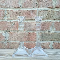 Crystal Clear Inds. Candlestick Holders 