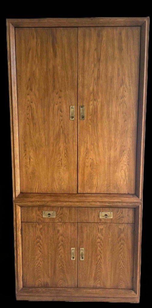 MCM Solid Wood Armoire / TV Cabinet