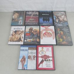 10 DVD's Drama Romance Action Suspense-The Women-Bucket List Mama Mia-NEW

