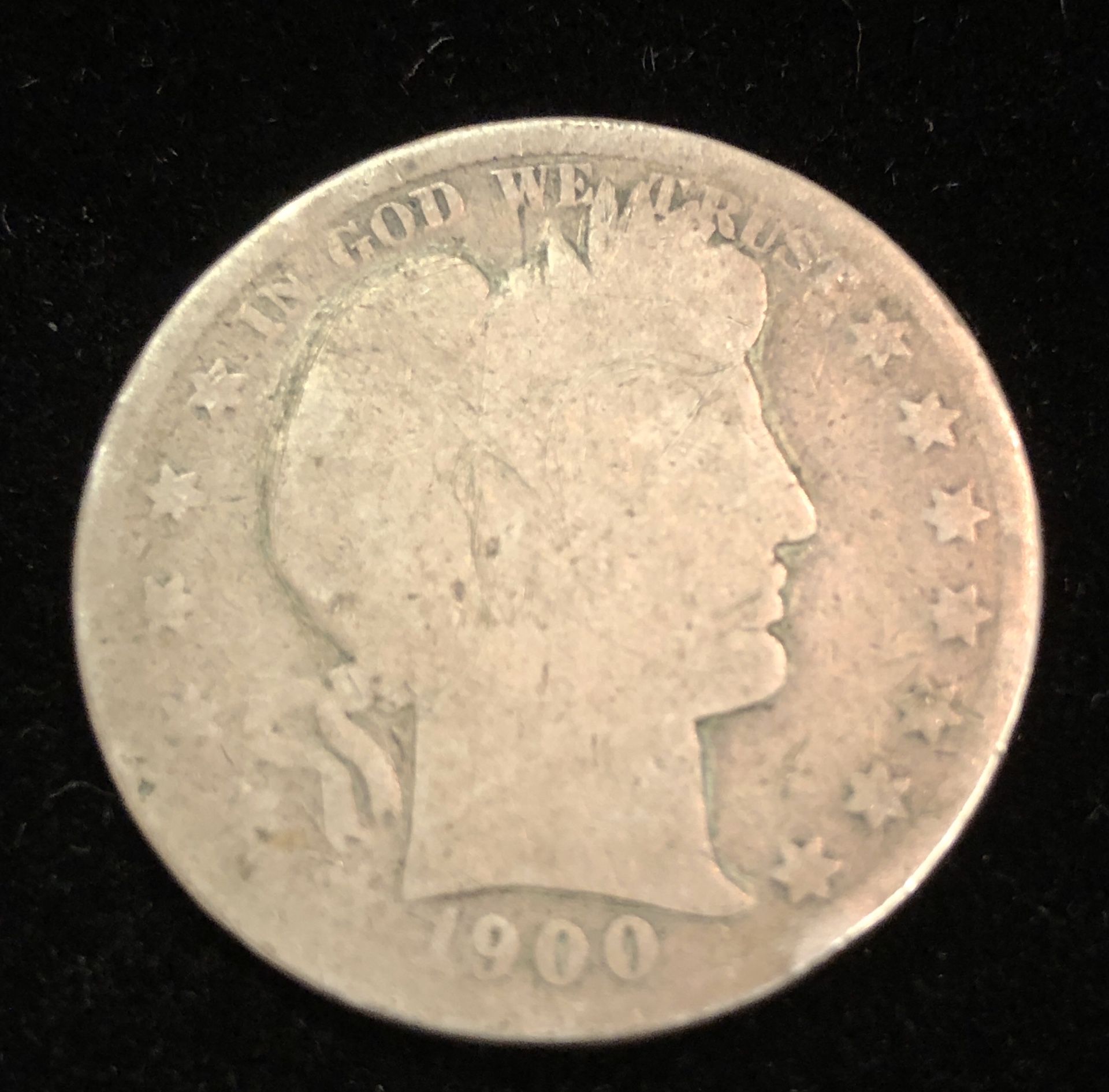 1900 Barber Silver Half Dollar