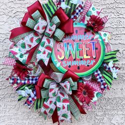 Deco Mesh Wreath Watermelon 🍉 
