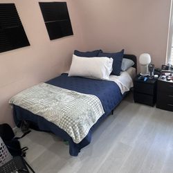 BLACK IKEA BED FRAME ( FULL BED)