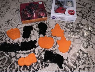 cookie cutters cupcake lady bug set fall halloween autumn baking 