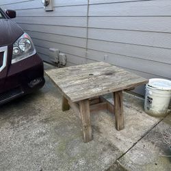 Old Kid Size Wood Picnic Table