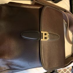 Authentic BallyMen’s Bag In Brown And Black