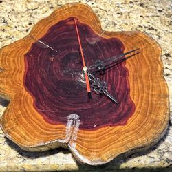 Handmade Wood Slice Clock - Byrdhouse Woodworking 