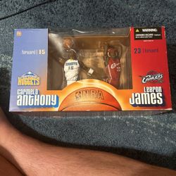 Lebron James and Carmelo Anthony action figure