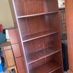 Large five shelf bookcase