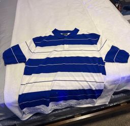Men’s Town Brand Striped Polo Shirt – 2XL
