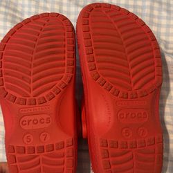 Red crocs