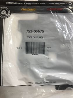 Carburetor gasket