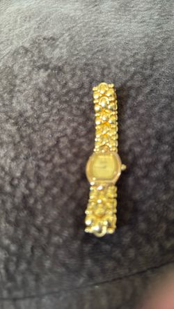 Gold-Tone Nugget Band Women's Watch Pulsar