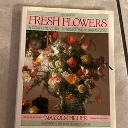 vintage coffee table book about floral design