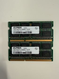 Elpida 4GB DDR3 Laptop RAM Kit (2x2GB) PC3-8500S 1066MHz