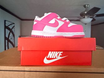 Nike Dunk Low Toddler Sneaker Pink White 7C