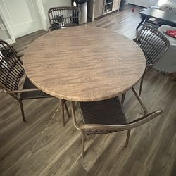 Table and 4 chairs
