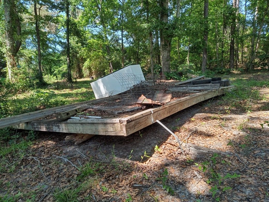 Wood Foundation From Twelve Feet By Twenty Four Feet Shed