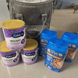 Enfamil Gentlease Formula & Gerber Oatmeal
