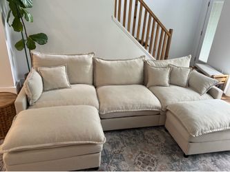 Cloud Sofa with two ottoman