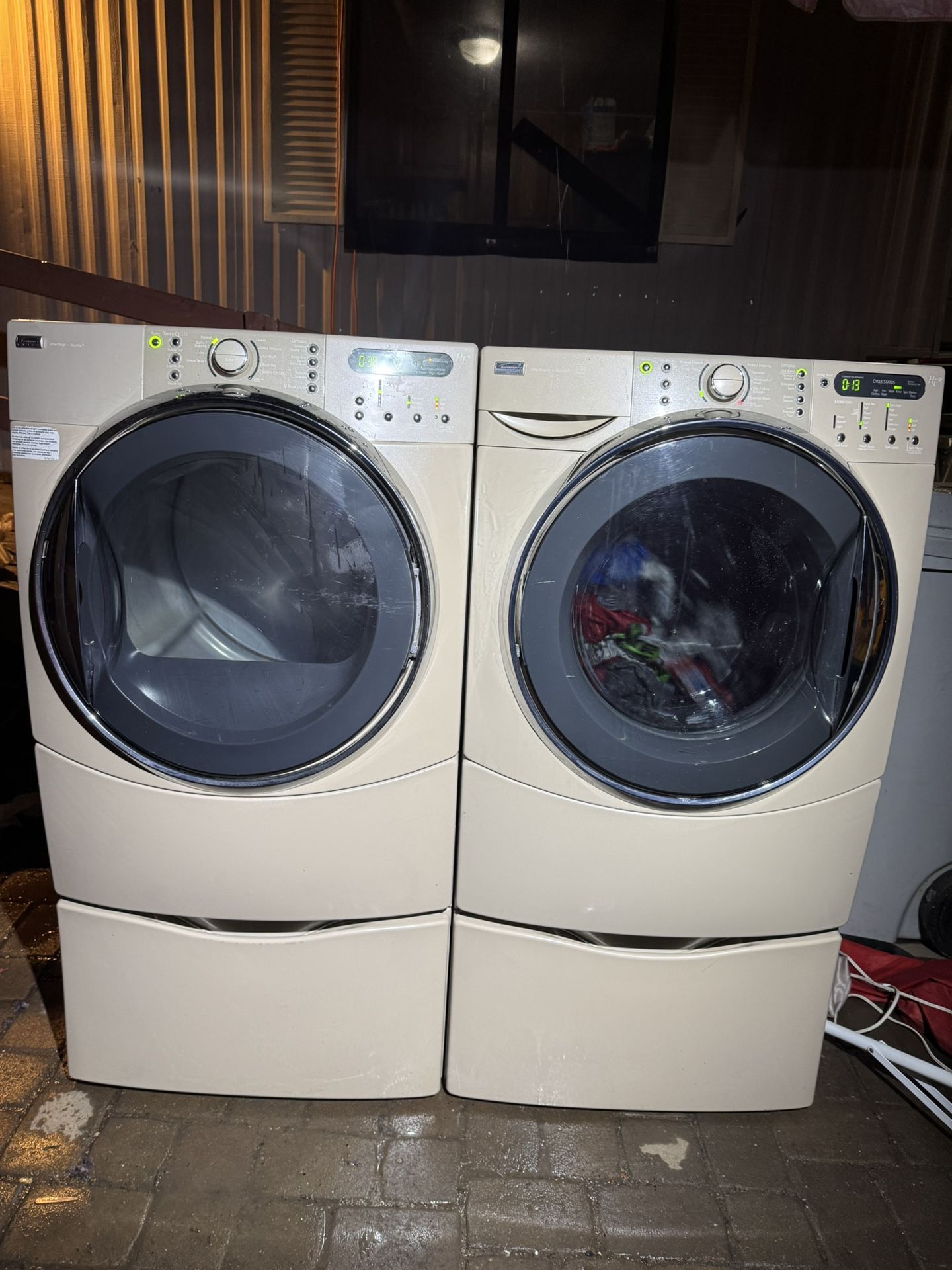 Kenmore Washer And Dryer Set Brown Electric