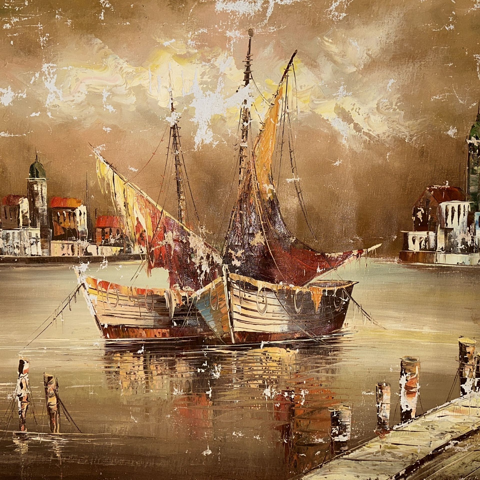 *VINTAGE* OIL PAINTING By Famous Filipino Artist