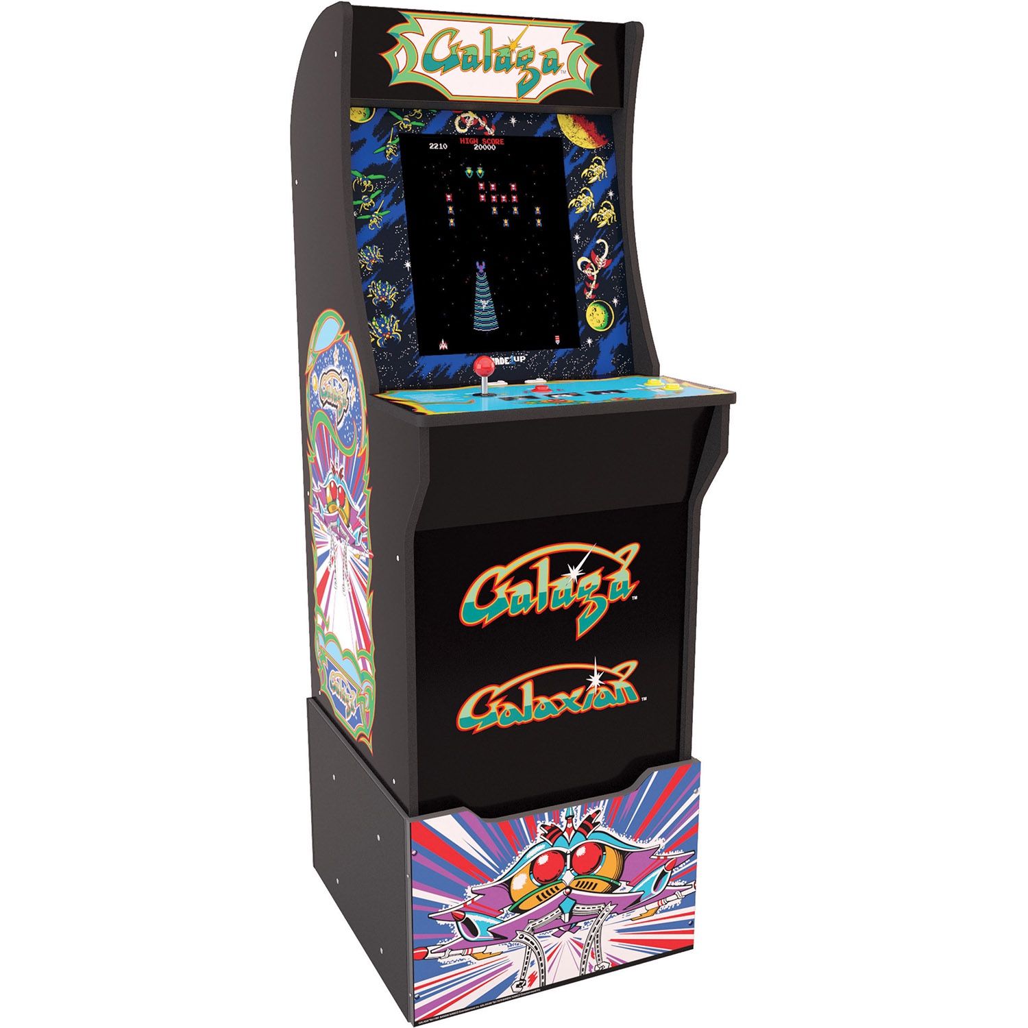 Galaga Arcade Game with Riser 100% NIB