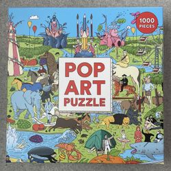 Pop Art Puzzle A Jigsaw by Andrew Rae 1,000 Pieces 27" X 19" Find the Artist 