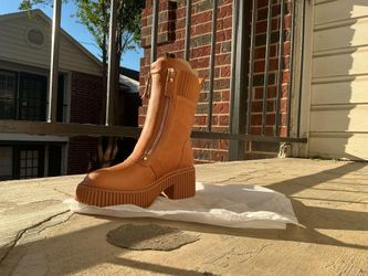Brown Leather Boots Size 7