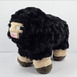 Minecraft Black Sheep 10" Plush Mojang Jinx Microsoft Stuffed Animal Zoo Farm